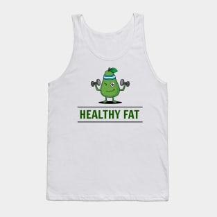 Healthy Fat Funny Fit Avocado Tank Top